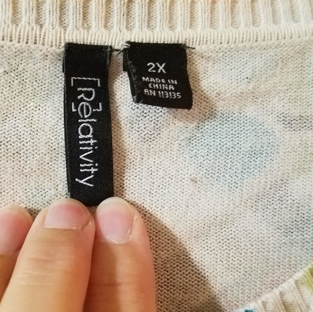 Relativity button front sweater - Picture 3 of 5